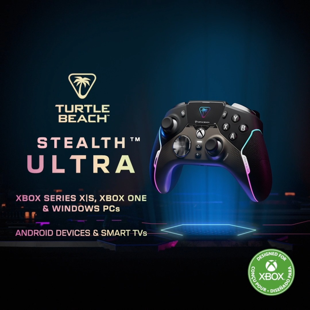 Introducing the new King of Wireless Controllers - the Stealth Ultra 👑 📺 Connected Command Display 👍 AntiDrift™ Thumbsticks 🔋 Rapid Charge Dock 🌈 Colorful RGB 💻 Xbox, PC and Android compatible Pre-Order now: