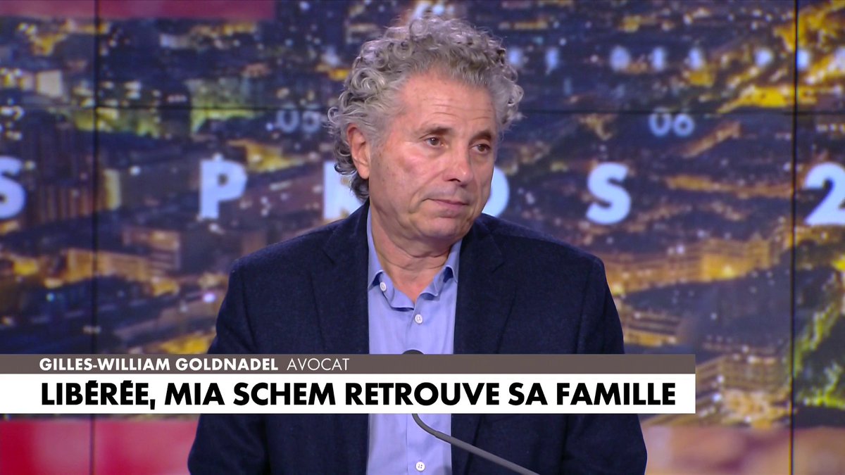 Gilles-William Goldnadel très ému par la libération de Mia Schem : «Le Hamas est maître du jeu et le gouvernement israélien est faible», dans #HDPros2