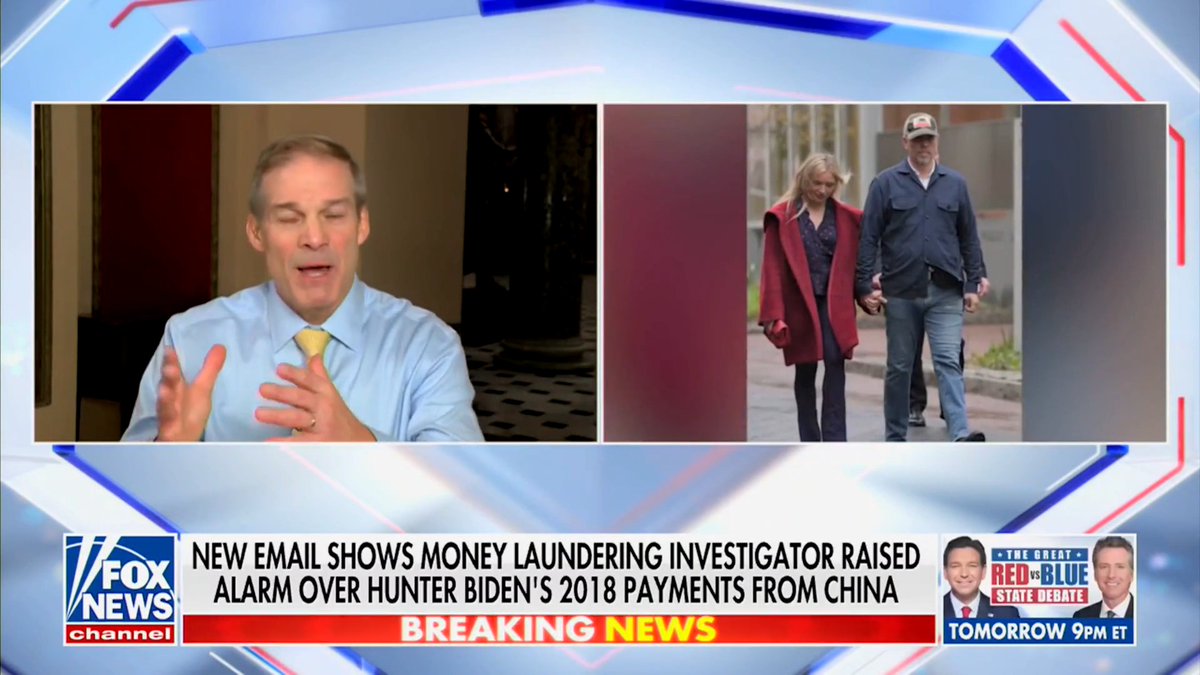 WATCH: Rep. Rep. Jim Jordan: breaks down the latest revelations from bank documents on the payments from entities in Communist China to the Biden family.