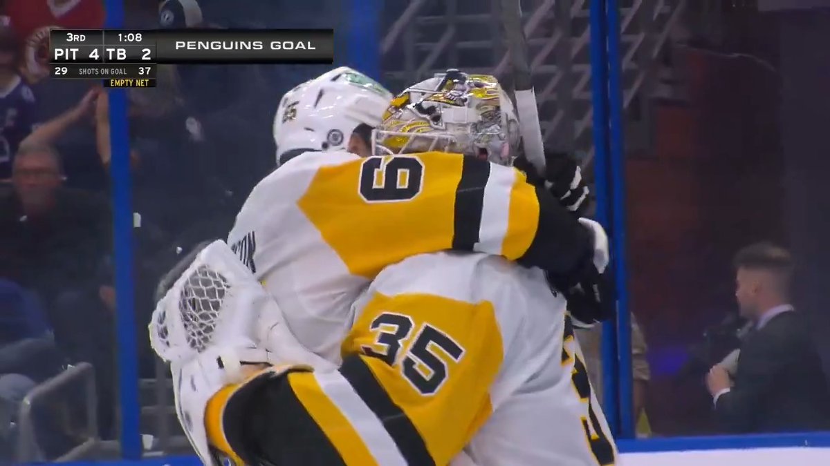 For the first time in Pittsburgh Penguins history, we have a GOALIE GOAL!