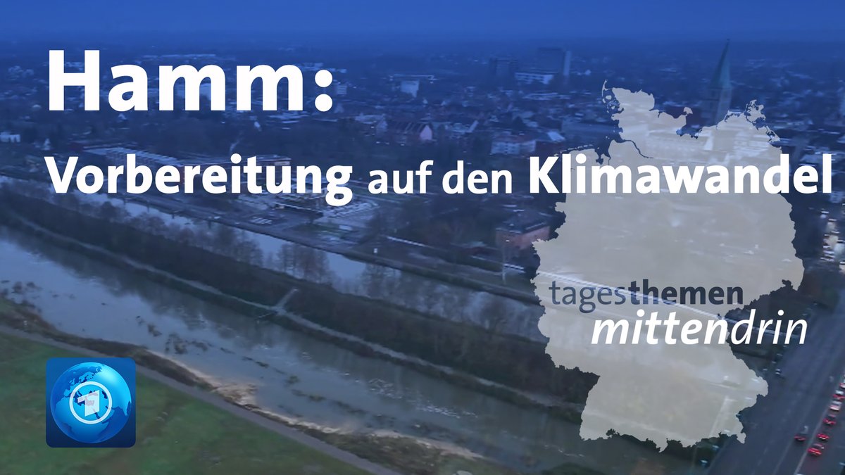 Deutschland bekommt den Klimawandel immer mehr zu spüren. Das zwingt Städte wie Hamm in Westfalen, sich anzupassen: an häufigere Unwetter und heißere Sommertage. Wir waren #mittendrin und haben uns angeschaut, welche Maßnahmen die Stadt ergreift.WDR (red)