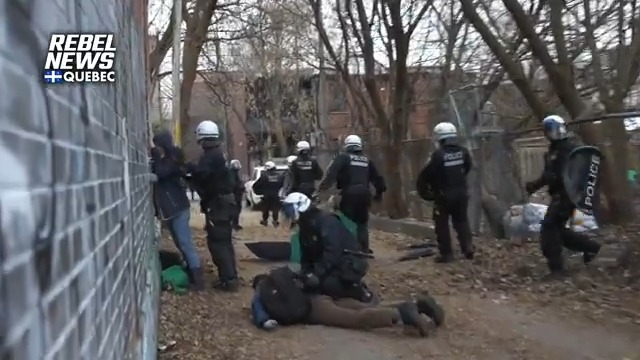 BREAKING NEWS: Anti-Israel activists who blocked the CN train rail in Montreal resisted arrest! They tried to escape but were caught, handcuffed, and arrested.