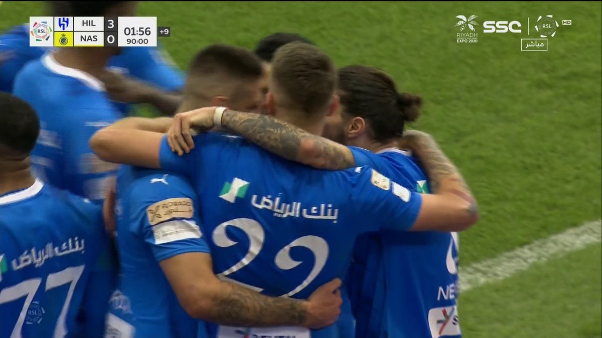 بثلاثية.. #الهلال يكسب الديربي ويوسع الفارق إلى 7 نقاط✅ 📺 شاهد أهداف المباراة ⤵️ #الرياض_إكسبو2030 #Hilal_Nassr #الهلال_النصر | #النصر_الهلال