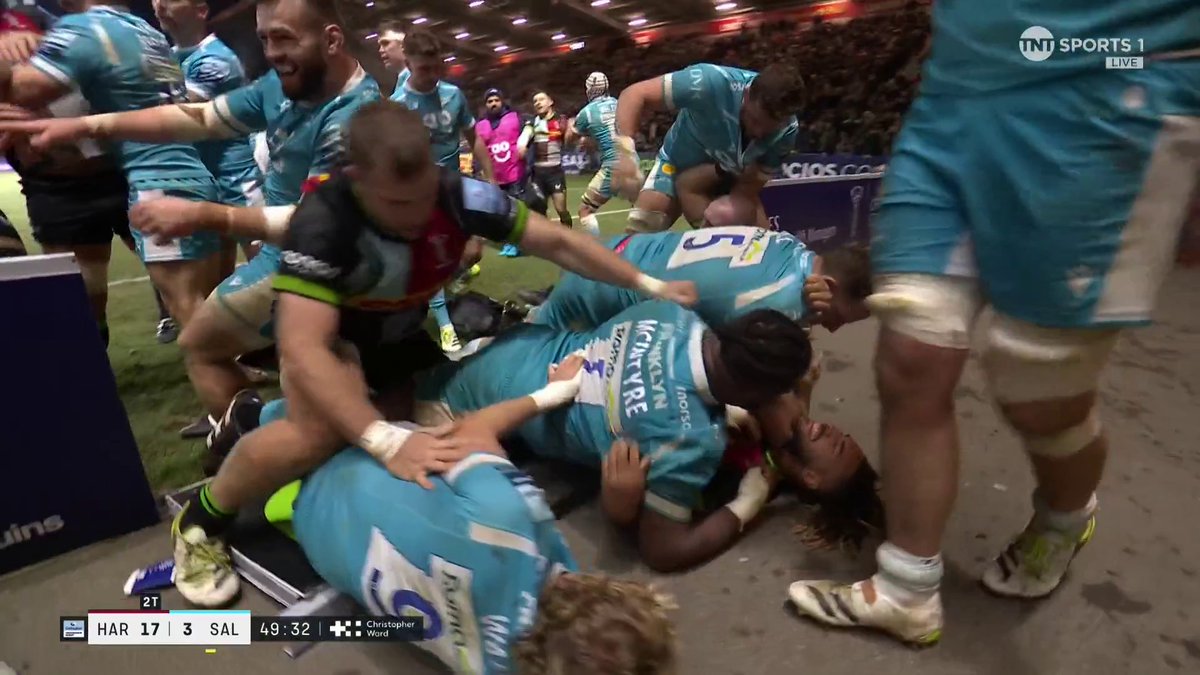 We've reached boiling point 💥 Tempers have flared and it's got more than a bit heated... 🌶️ #HARvSAL | #GallagherPrem
