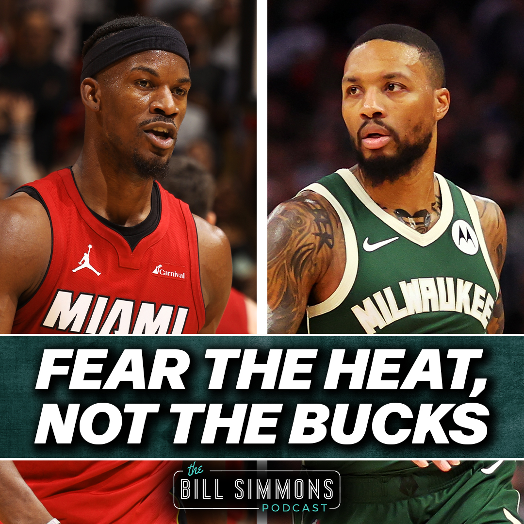 “[The Bucks] are not the team I fear in the East. The team I fear in the East is Miami.” Bill Simmons explains why he thinks the Heat are a bigger threat than Milwaukee: