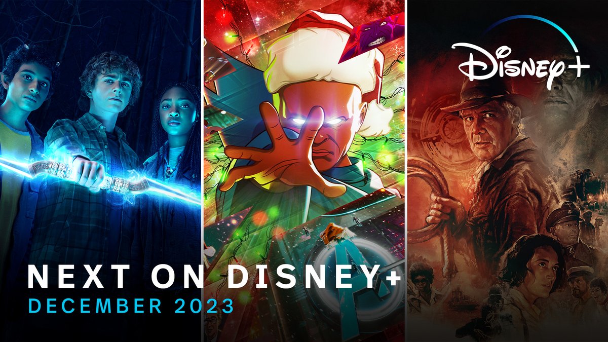 December’s full of delights! This month, get ready to stream #IndianaJones and the Dial of Destiny, #PercyJackson and the Olympians, Marvel Studios’ #WhatIf, #DoctorWho Original specials, and so much more! What are you most excited for?
