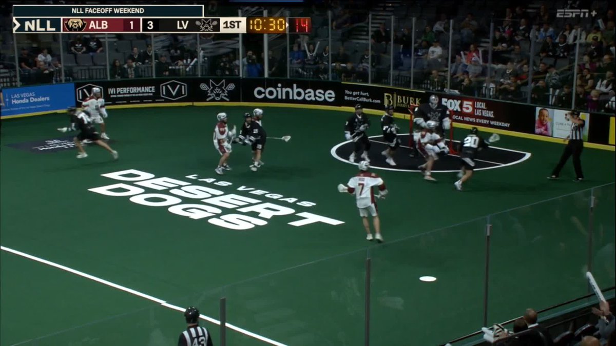 There's one to remember! Sean Westley nets his FIRST NLL goal and makes it 4-1 Vegas in the first.