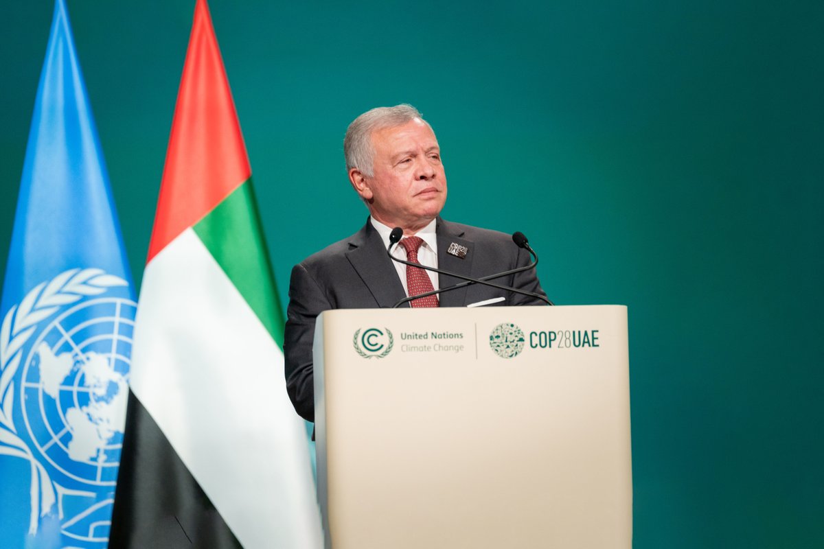 كلمة جلالة الملك عبدالله الثاني في مؤتمر الأمم المتحدة لتغير المناخ بدبي #الأردن His Majesty King Abdullah II’s speech at the United Nations Climate Change Conference #COP28 in Dubai #Jordan