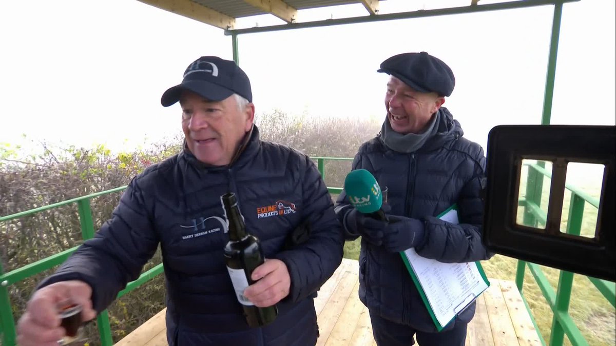 It's not just about Harry Derham at Upper Farm Stables It's a family affair and Luke harvey is being treated to some wonderful hospitality #ITVRacing | #TheOpeningShow