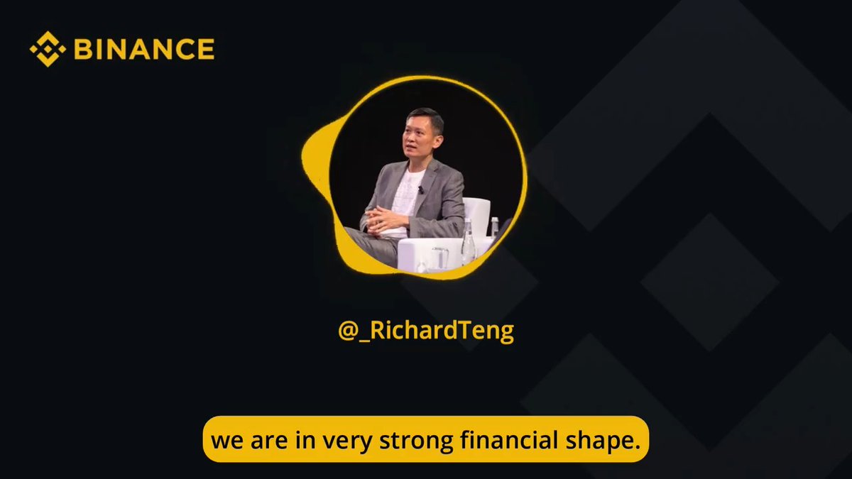 During his first 𝕏 AMA as #Binance CEO, Richard Teng spoke more about the strength of our finances. Listen in! 👇