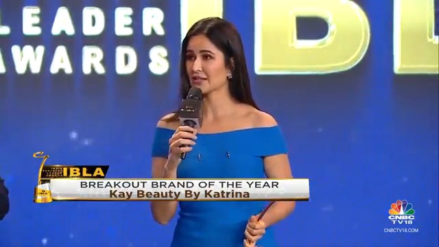#CNBCTV18IBLA | #KatrinaKaif's #KayBeauty wins 'Breakout Brand Of The Year' award at #IBLA2023. #IBLA #PursuitOfExcellence #Business Nykaa Standard Chartered India Shereen Bhan