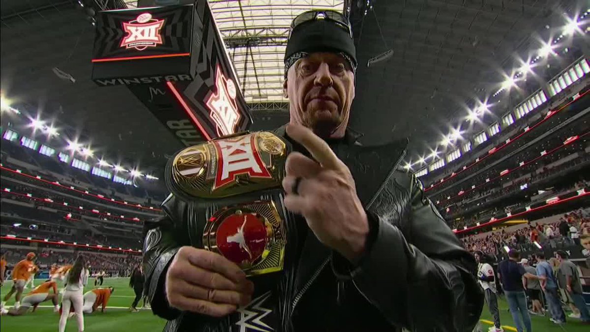 The Undertaker is ready to hand deliver the belt to the Big 12 champion 😮‍💨