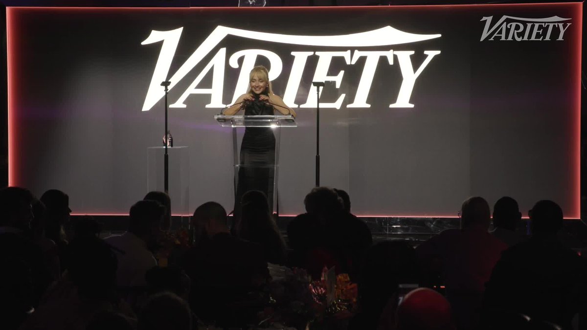 Sabrina Carpenter accepts the Rising Star Award presented by H&amp;M. | Variety Hitmakers presented by Sony Electronics