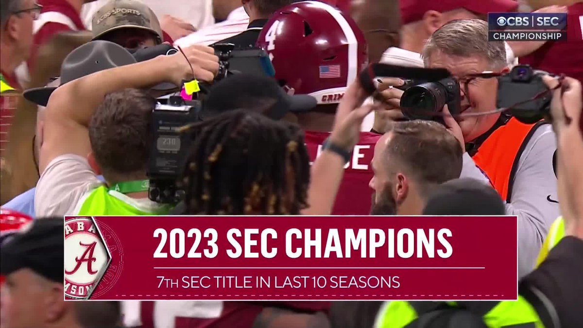Alabama does it again! The champions of the SEC.