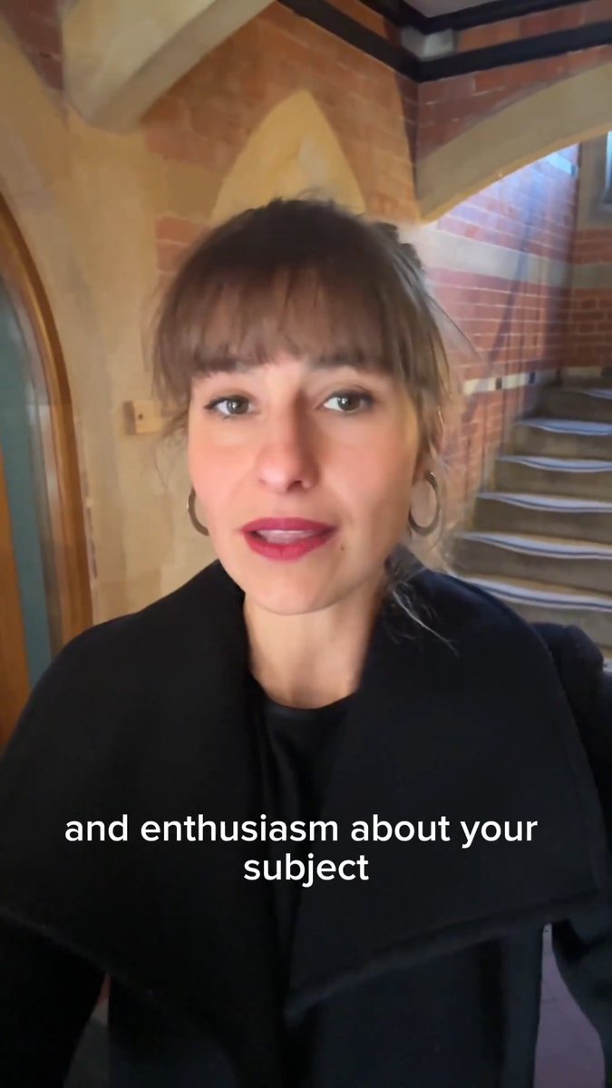 4 things you don't need to do for Oxford interviews: ๐ Dress formally - wear what's comfortable ๐ Prepare answers to questions like 'why Oxford' ๐ Research academics โ Prepare a final question for the end Keble College, Oxford's Dr Foteini Dimirouli explains โฌ๏ธ #ApplyingToOxford