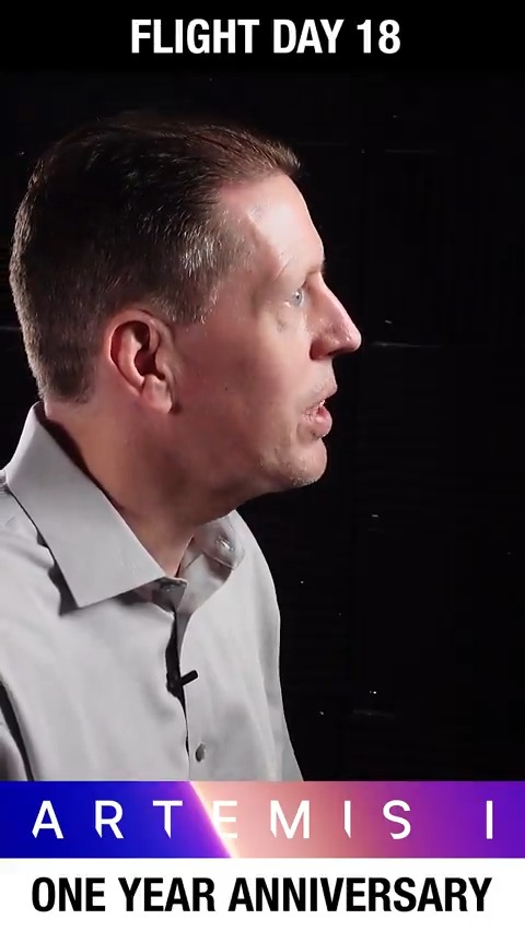 Flight Day 18: Kevin McClam, Orion Chief Safety and Mission Assurance Officer, recalls Orion re-entering the lunar sphere of influence.
