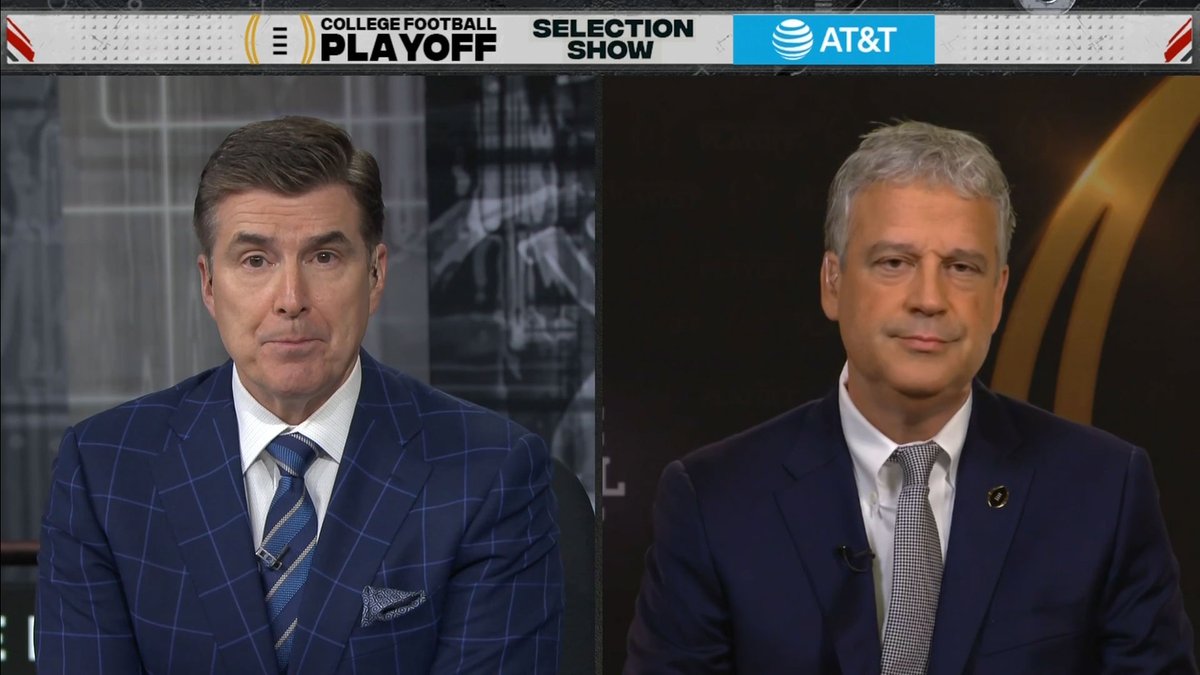 In case you missed it: Boo Corrigan, chair of the CFP selection committee, caught up with ESPN's Rece Davis after the reveal of the final #CFBPlayoff Top 25 rankings for the 2023 regular season. Here's part 1 of their conversation. 🏈🏆