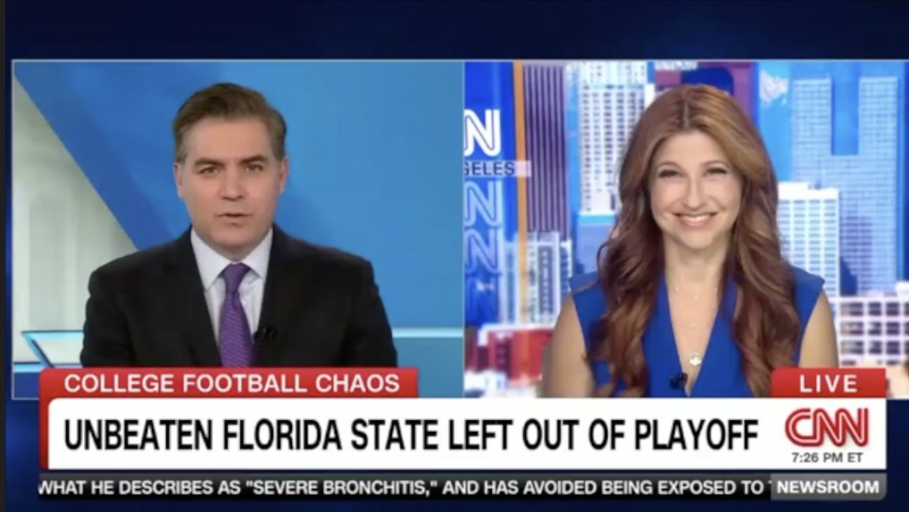 It's all about the money, honey. On CNN talking about the college football playoff, and why if you thought we'd get the four teams who performed the best this season, as opposed to the four that'll produce the best games/ratings/$$$ - well, you just haven't been paying attention.