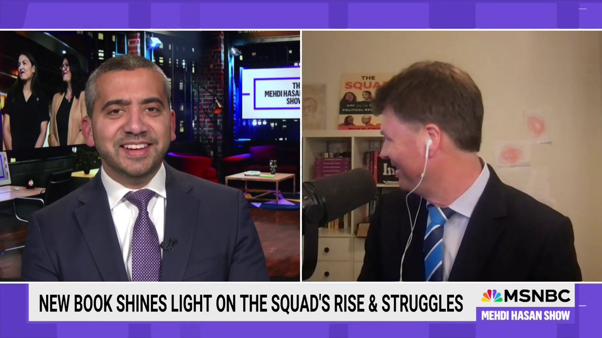 .Ryan Grim was joined by a surprise guest as he talked to @MehdiRHasan about his new book on the future of the progressive wing of the Democratic Party called "The Squad." WATCH: