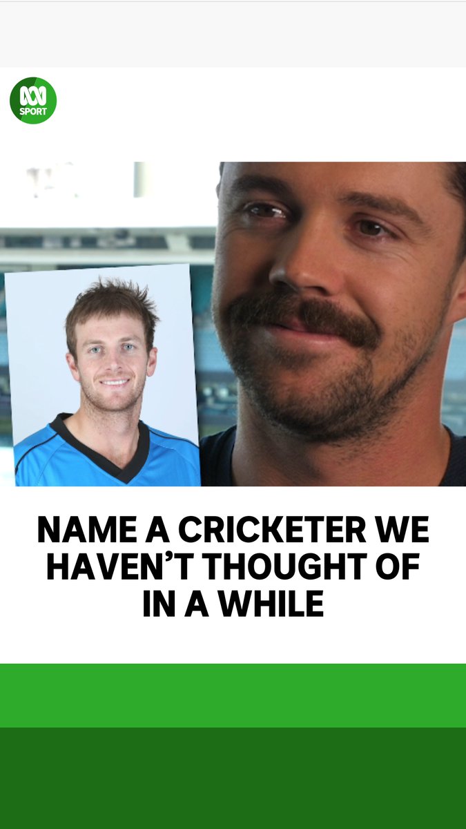 🏏 The timeless tradition: name a cricketer we haven't thought of in a while... It's the perfect way to get yourself pumped for the Test summer — which is now only 10 days away ☀️😎 Catch all the action on the ABC listen app: