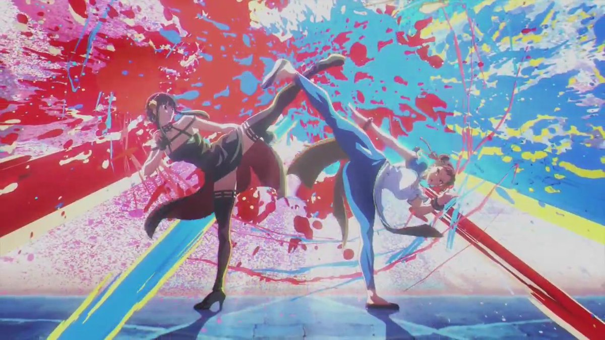 SPY x FAMILY Yor vs. SF6 Chun-Li anime short? I'd watch a whole season of this omg 😱😱😱