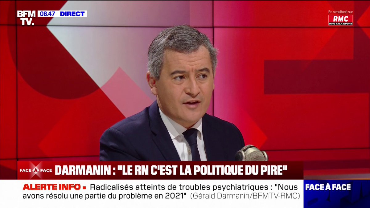 Ruth Elkrief ciblée sur les réseaux: "J'ai décidé de remettre une protection policière" à la journaliste, déclare Gérald Darmanin (Gérald DARMANIN)