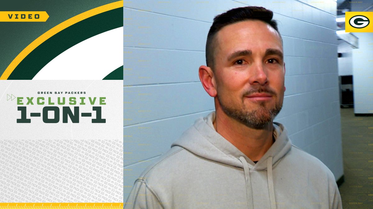 That's 3️⃣ wins in a row! 1-on-1 with Head Coach Matt LaFleur after #KCvsGB 🎥 #GoPackGo