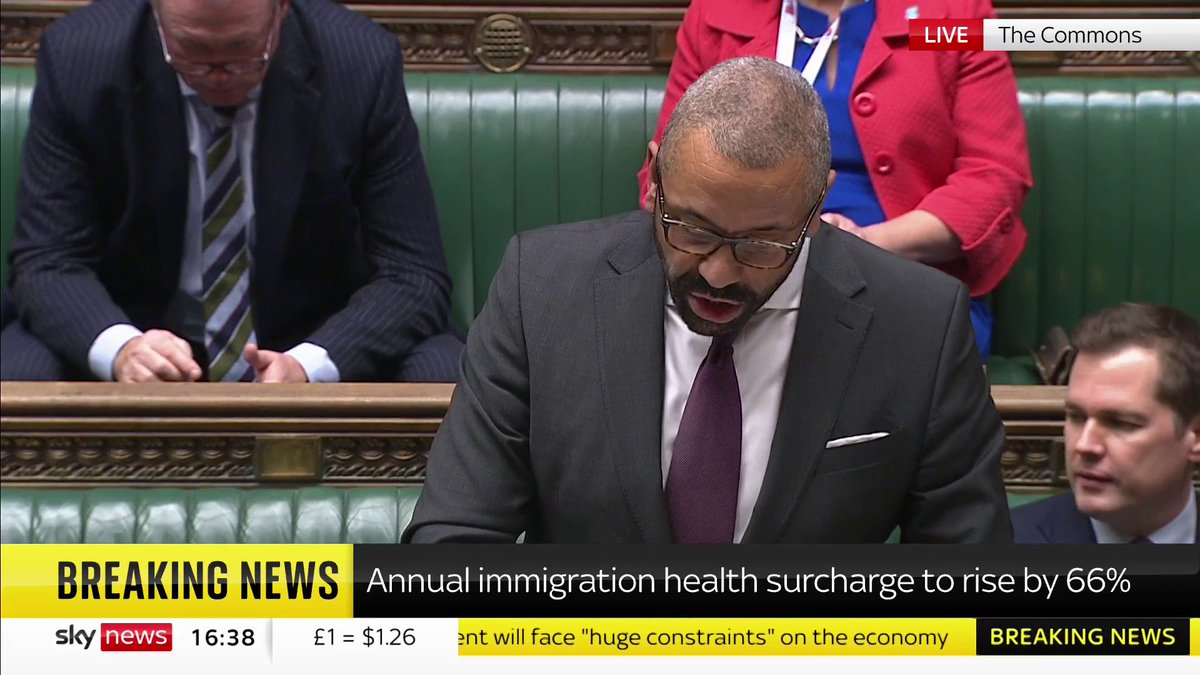 Home Secretary James Cleverly sets out a new five-point plan to reduce immigration, including banning care workers from bringing their families to the UK and raising the minimum salary for a skilled worker visa. Live: 📺 Sky 501, Virgin 602 and YouTube