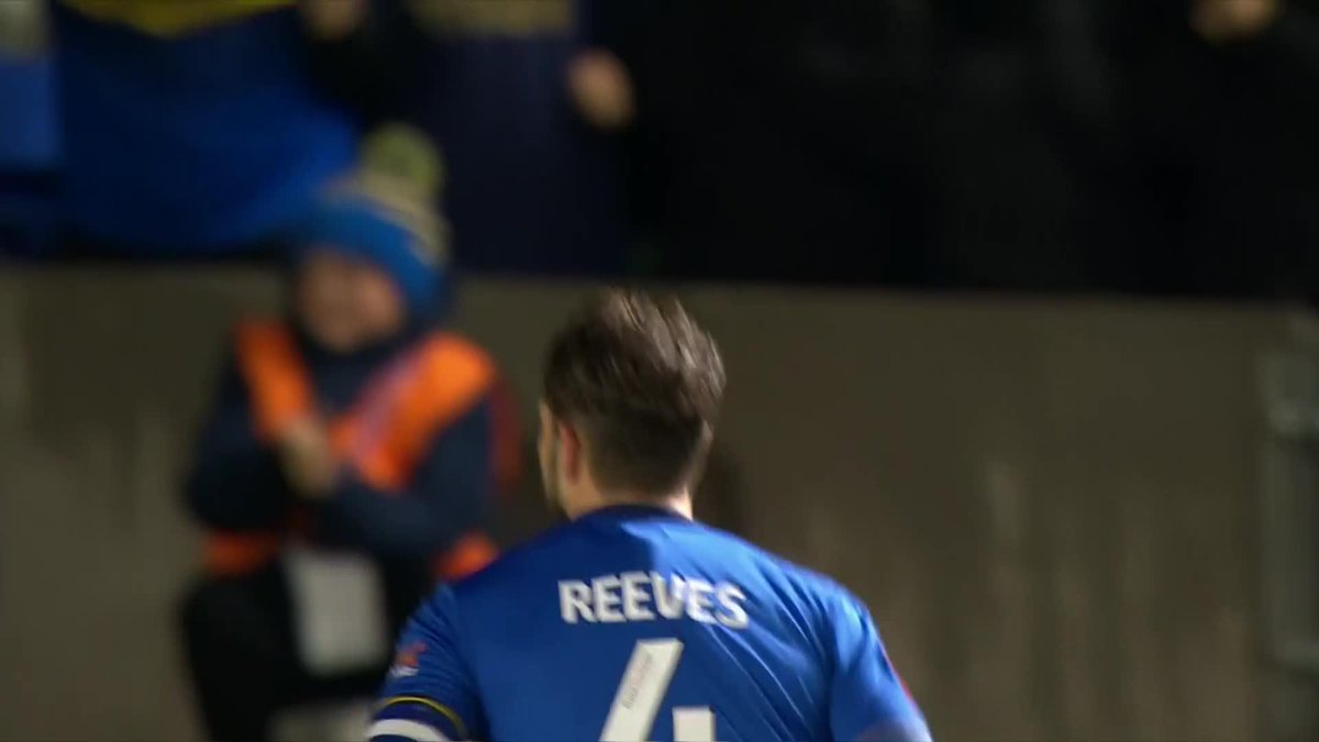 The technique 😮‍💨 It's a cracker from the captain, Jake Reeves, for AFC Wimbledon 💥 #EmiratesFACup