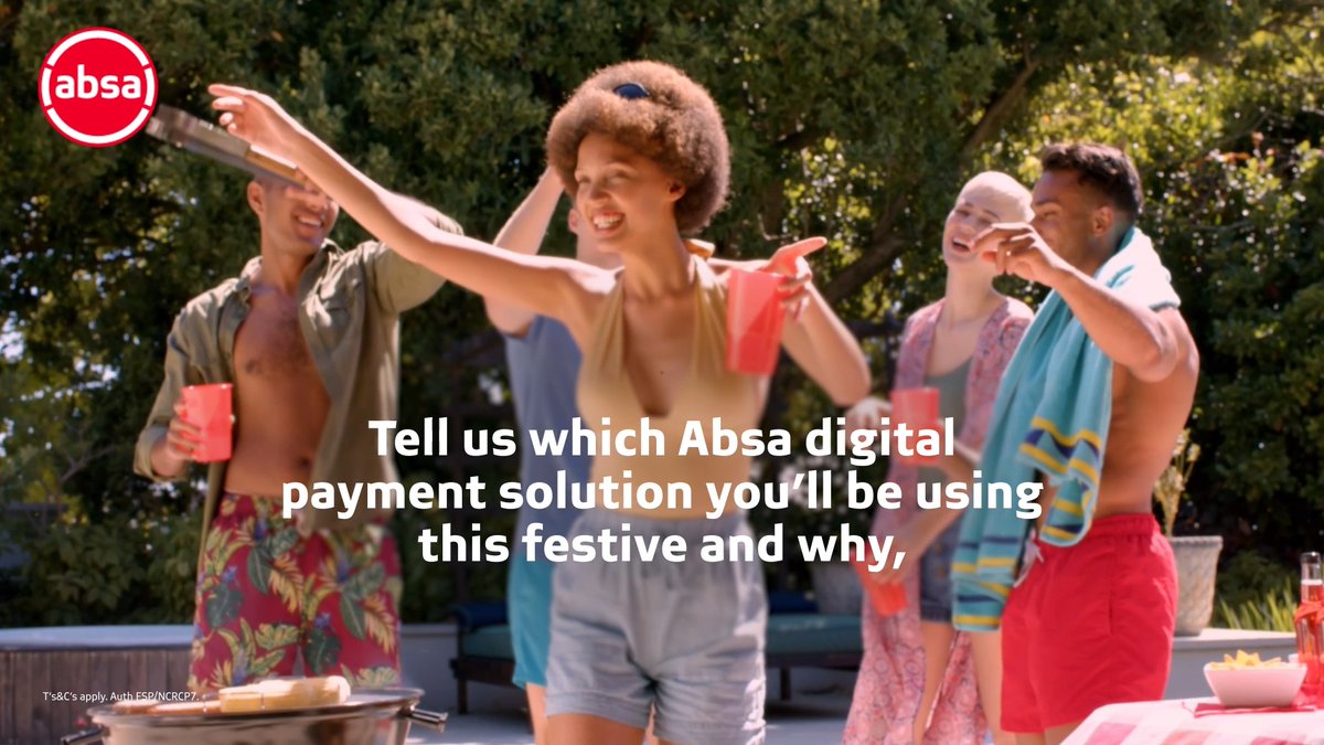 The countdown to the biggest #WeDoMoreWednesday this year is in full swing. Tell us which Absa digital payment solution you’ll be using this festive and why. Stand to win awesome prizes such as FreeBuds. Reply using #WeDoMoreWednesdays and 😁. #MyBankDoesThat Ts&Cs apply.