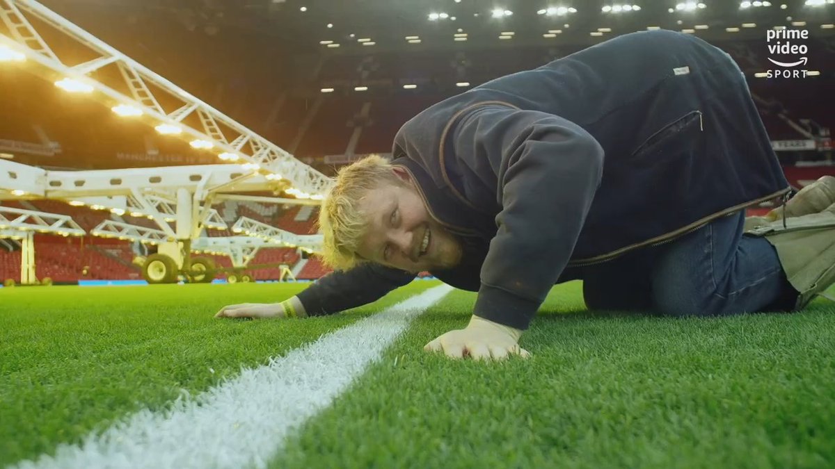 A special guest has been at Old Trafford to help with Man Utd’s pitch… Watch Man Utd v Chelsea LIVE and EXCLUSIVE on Prime Video in the UK on Wednesday 🔴📺🔵 #PLonPrime
