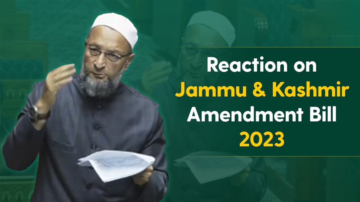 Spoke in Lok Sabha during the discussion on The Jammu & Kashmir Reservation (Amendment) Bill, 2023 & The Jammu & Kashmir Reorganisation (Amendment) Bill, 2023