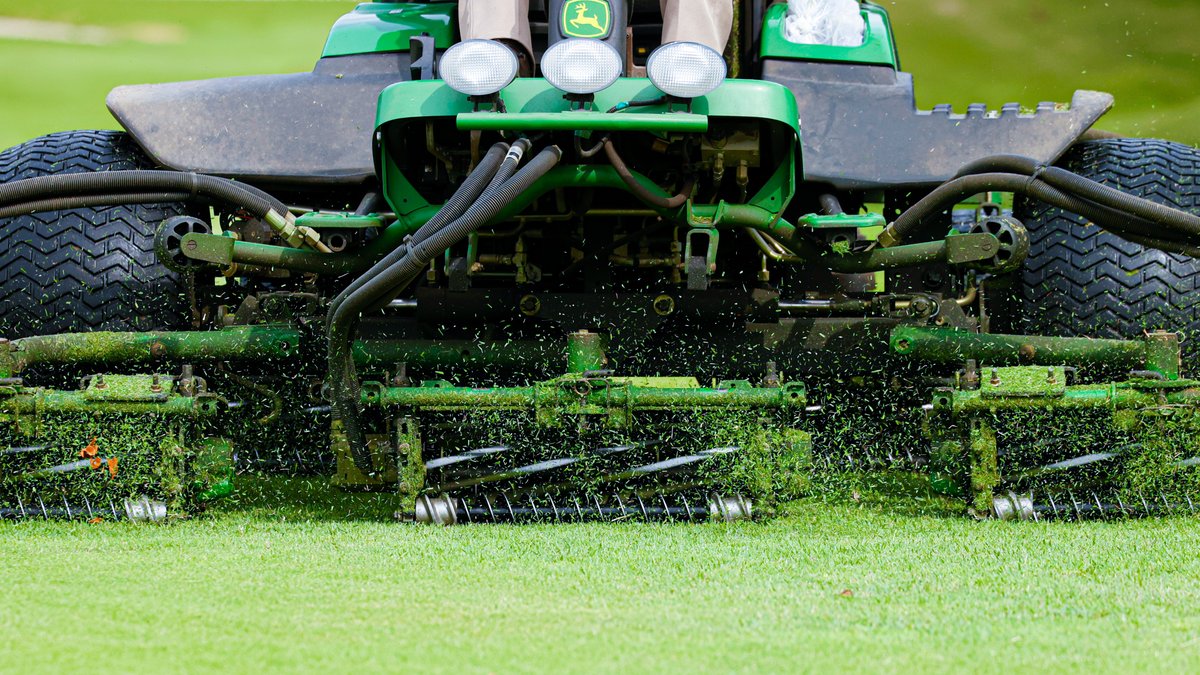 The course conditions we enjoy today depend on highly specialized (and very expensive) equipment. Things have come a long way since the days when sheep and rabbits handled the mowing.