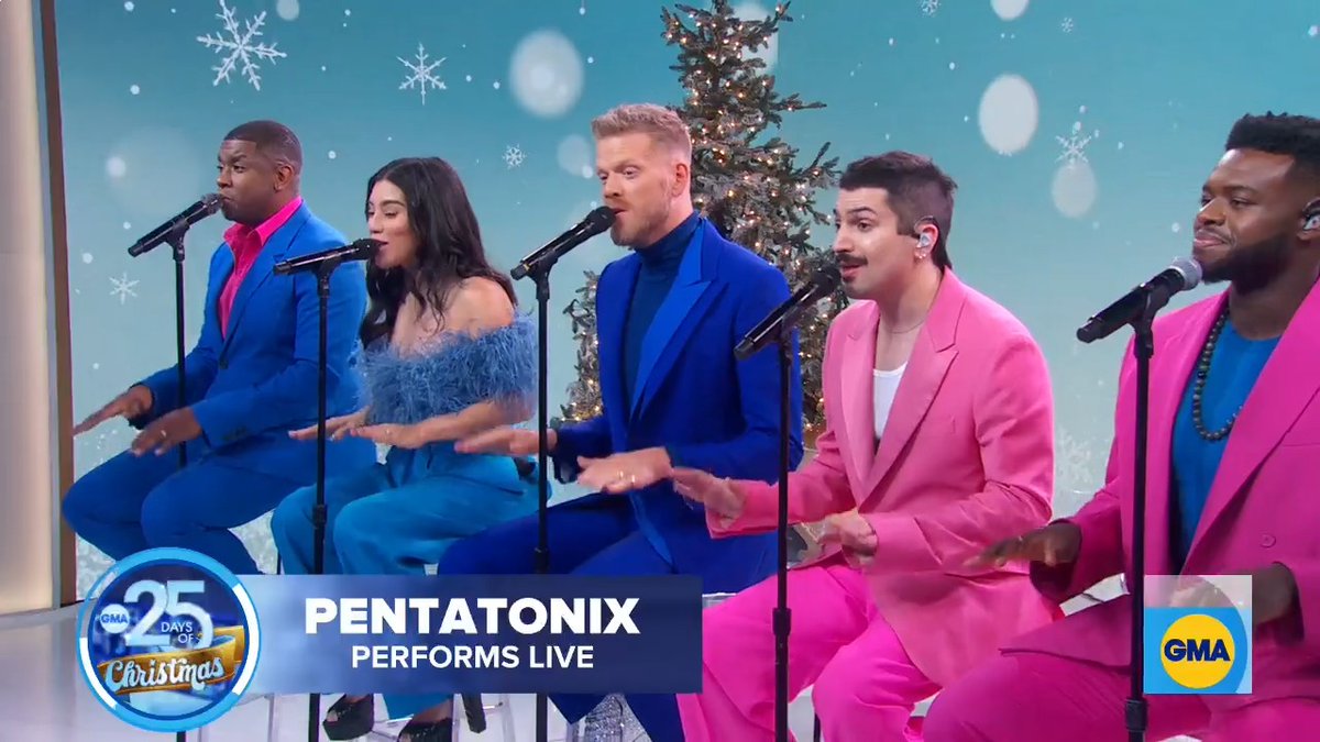 Our ears have been blessed by the sweet, sweet sounds of Pentatonix! 🎶 Watch Pentatonix's full performance of "White Winter Hymnal" here:
