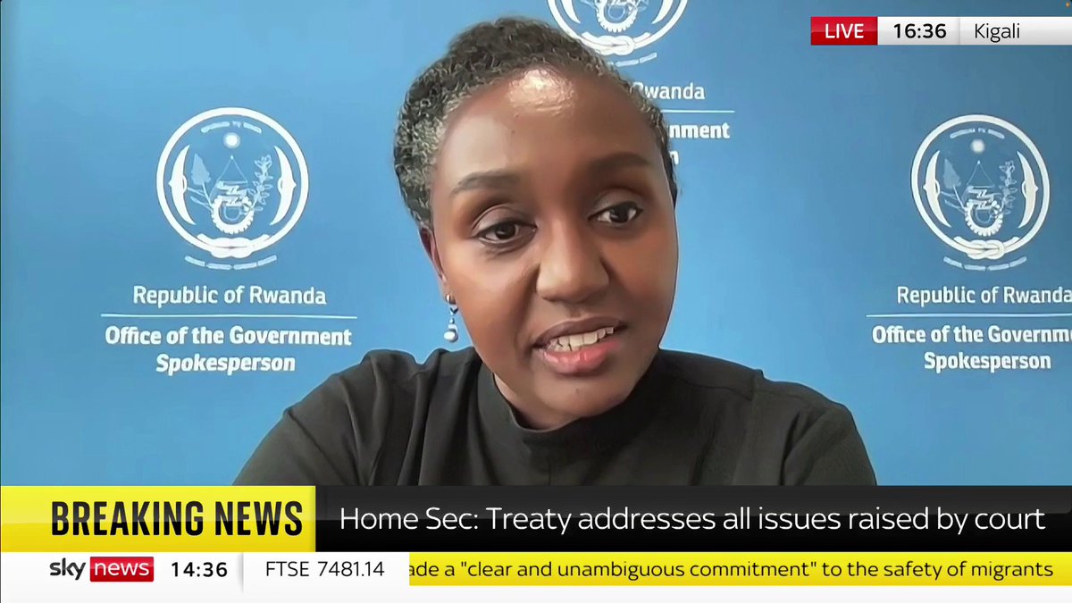 "I think we have been criticised unfairly, including in the Supreme Court, based on incorrect information given by the UNHCR" Rwandan Government Spokesperson Yolande Makolo adds: "We are being unfairly criticised instead of being commended for the work we are doing"