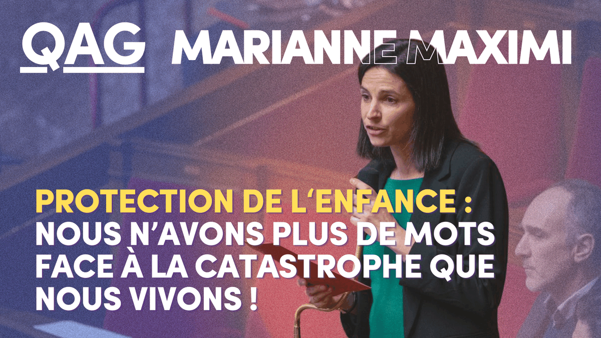 Alors que la protection de l’enfance s’effondre dans un silence assourdissant, la députée et éducatrice spécialisée Marianne Maximi a alerté le gouvernement à l'Assemblée nationale sur la souffrance de nos collègues et des enfants placés. ↓