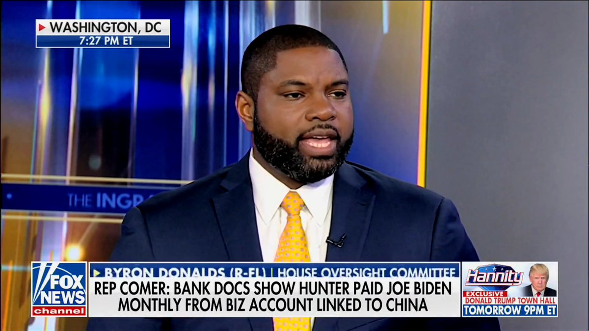 Rep. Byron Donalds on the latest in the Biden investigation: “If there were these ‘loan agreements’ that were floating out there with no actual loan document, that is tantamount to money laundering and tax evasion…you’re trying to conceal the flow of money."