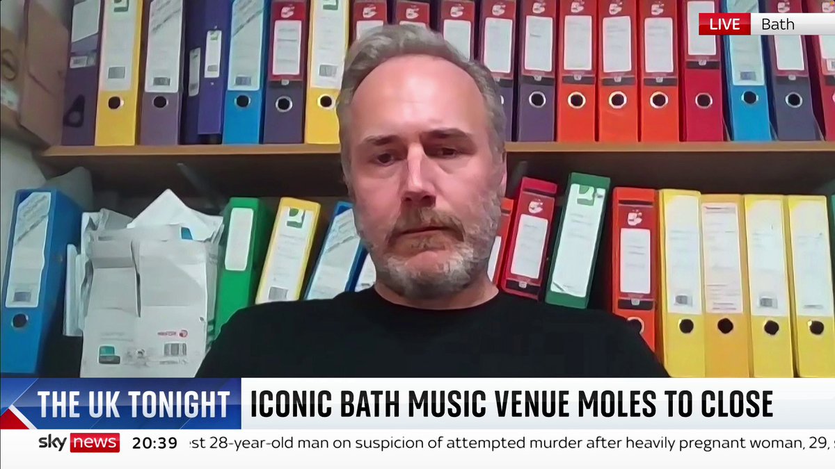 One of the UK's most iconic grassroots music venues is set to close because of the rising cost of living. Tom Maddicott, Co-owner of Moles Nightclub in Bath tells Sky News the situation for the entire sector is 'dire' at the moment 📺 Sky 501