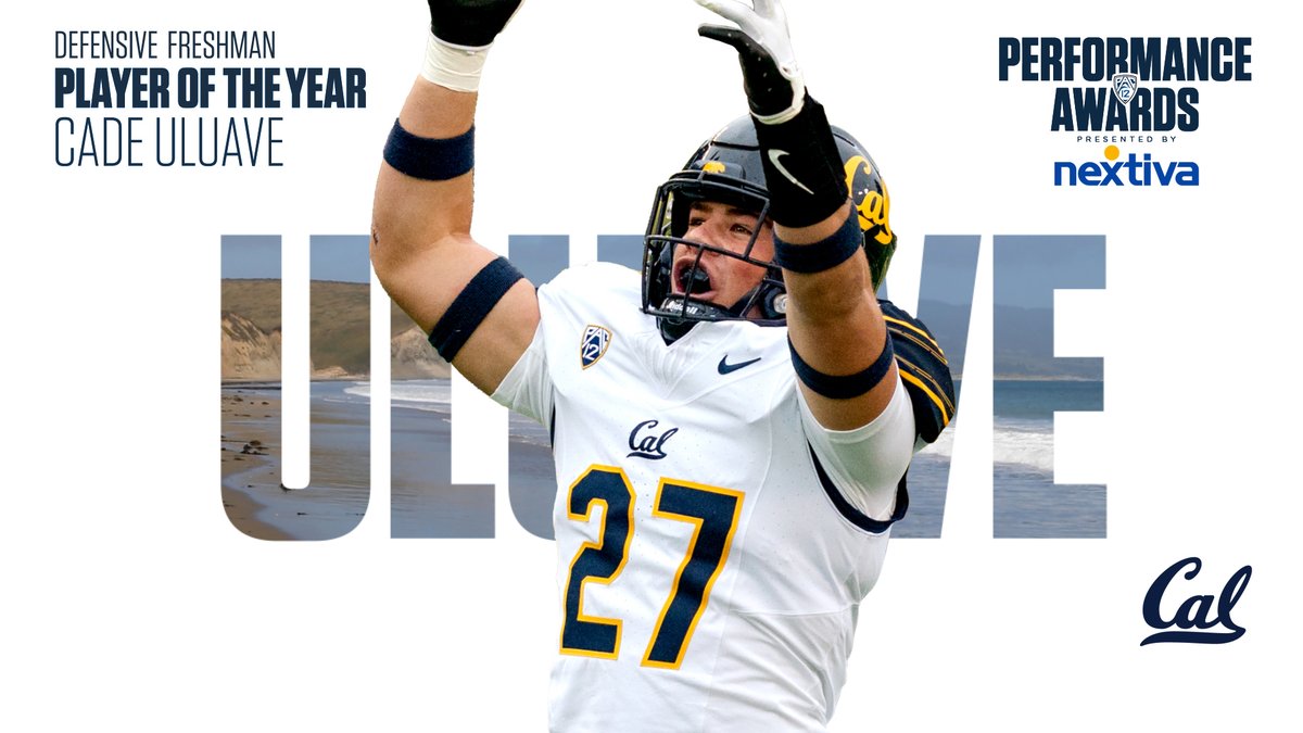 2023 #Pac12FB Freshman Defensive Player of the Year, presented by Nextiva: Cade Uluave 🐻 Full release ➡️