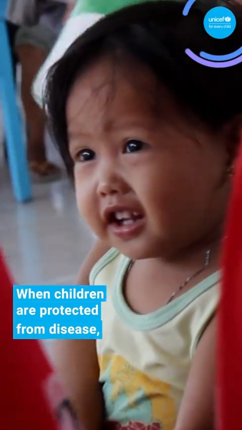 Vaccines protect children from life-threatening diseases and give them every hope of growing up strong and healthy! Let’s work together to reach the children who have not received a single vaccine since birth 💉