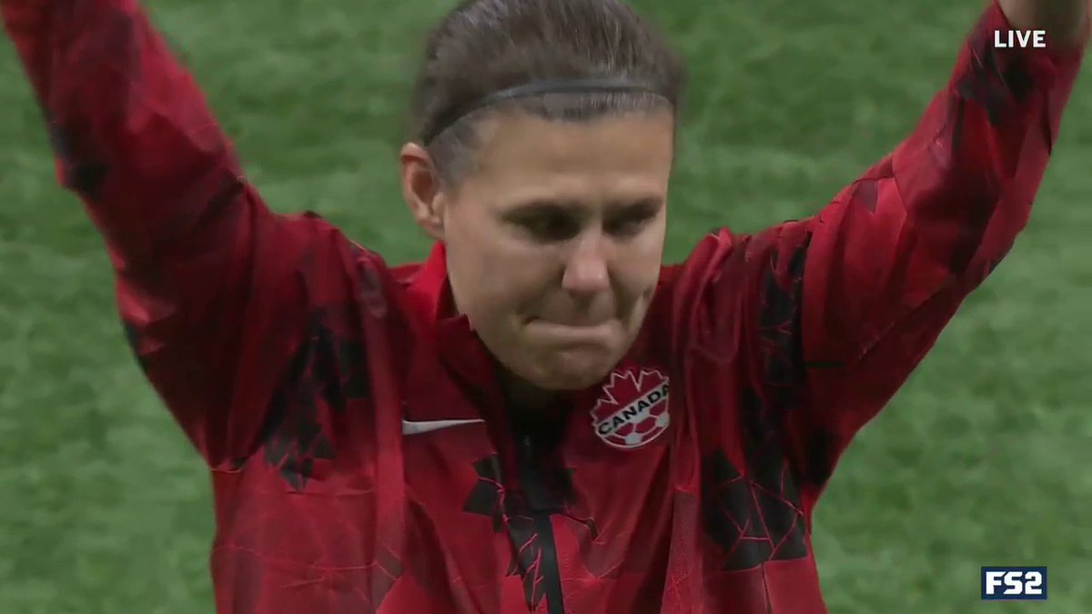 The one, the only, the greatest international goalscorer of all-time... Christine Sinclair 🇨🇦 #ThankYouSinc 🐐