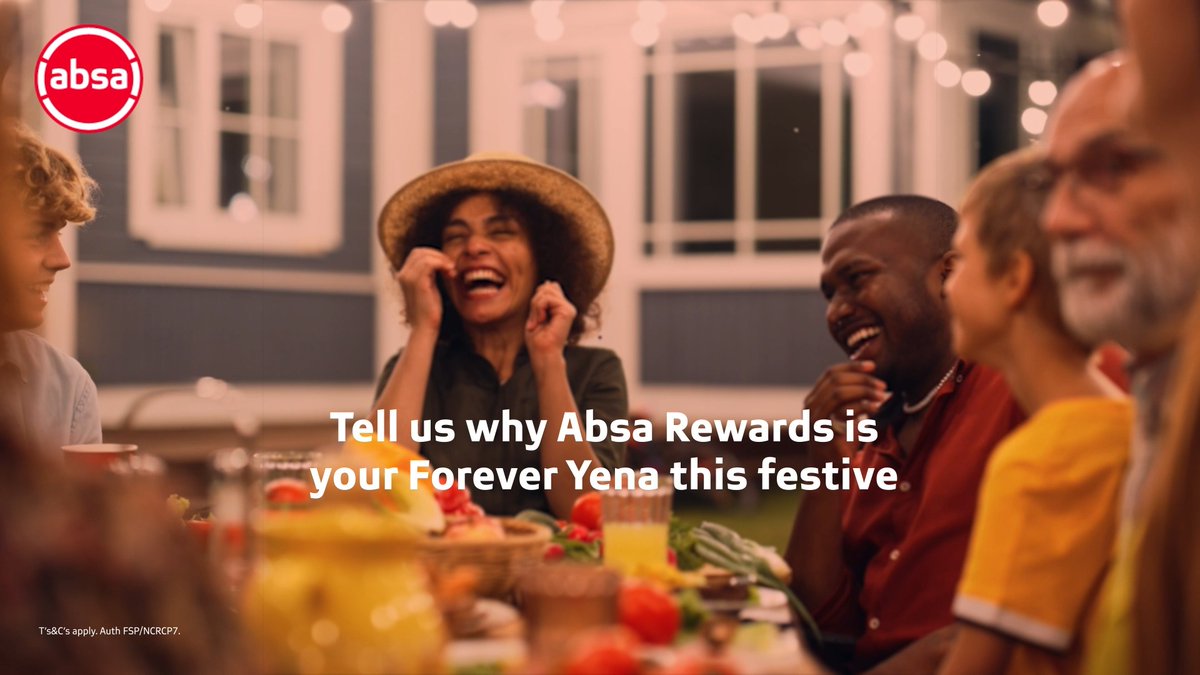 The giving continues! We’re unwrapping more festive magic by giving away some amazing prizes. All you have to do is tell us why Absa Rewards is your Forever Yena this festive and stand to win*. Reply using #WeDoMoreWednesdays and 😊. #MyBankDoesThat.