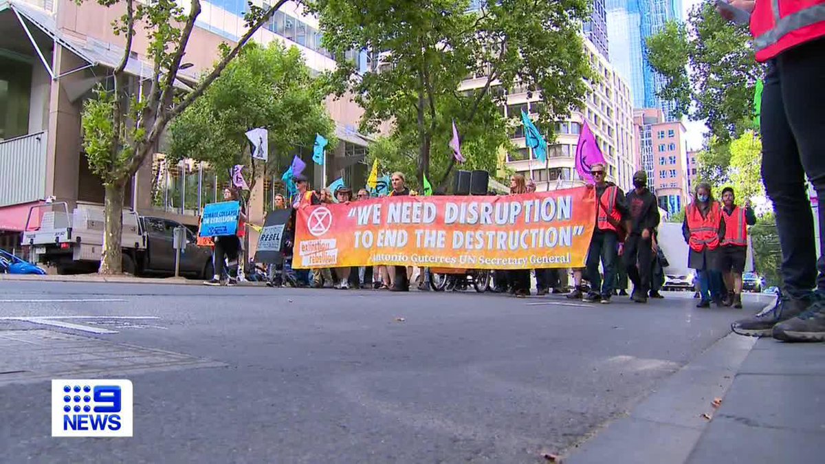 Climate Change activists are disrupting traffic in the city again this evening, after frustrating drivers during the morning commute. Gillian Lantouris #9News