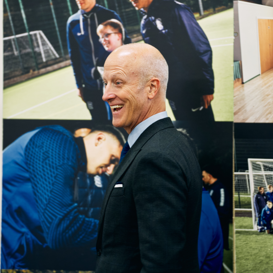 Chairman of the Board, Tom Wagner, introduces the Birmingham City F.C. Foundation. 💙