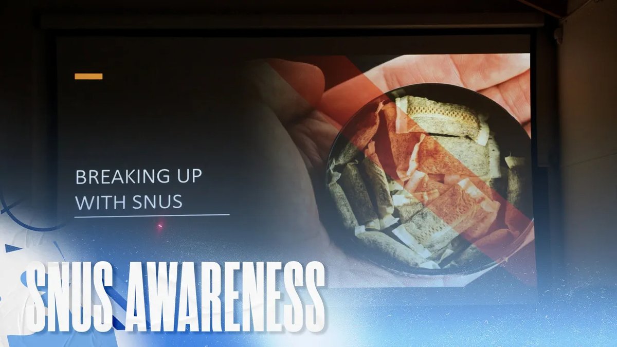 🎙️ Dr Mike Gow presented to the Rangers Academy on the rising issue of Snus use within football.