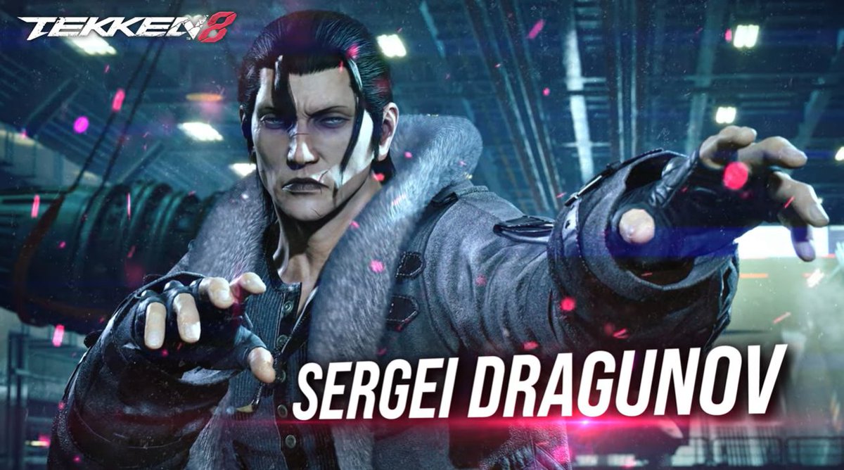 “白き死神” セルゲイ・ドラグノフが #鉄拳8 に参戦! ゲームプレイトレイラーを公開! YouTubeはこちら ドラグノフを詳しくチェック👣 #TEKKEN8