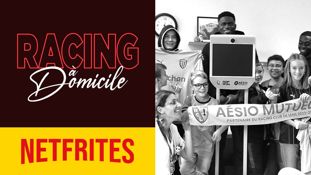 NETFRITES 🍟: 𝑹𝒂𝒄𝒊𝒏𝒈 𝒂̀ 𝒅𝒐𝒎𝒊𝒄𝒊𝒍𝒆 Avec la complicité d’AÉSIO mutuelle, l’équipe de Racing à domicile, composée de Brice Samba, Nampalys Mendy et Neil El Aynaoui s’est rendue au CH de Lens pour une intrusion surprise… 👉 #Netfrites