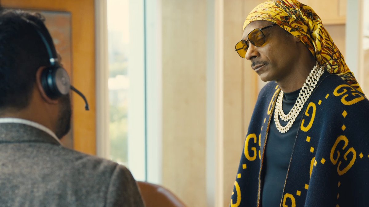 Crying at Snoop Dogg and Mike Epps doing a film together