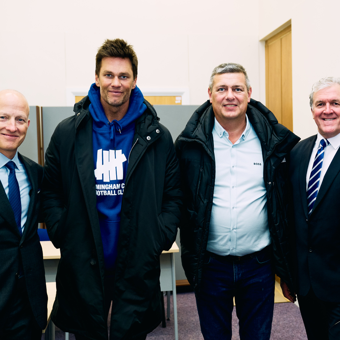 Tom Wagner, Garry Cook and Tom Brady geared up for today’s Birmingham City F.C. Foundation launch by visiting children close to St. Andrew’s over the weekend. 👋💙