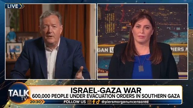 "Where are all these Gazans going to live when this is over?" Piers Morgan asks the question of Israeli Ambassador to the UK, Tzipi Hotovely. Tzipi Hotovely | Piers Morgan | Talk | #PMU